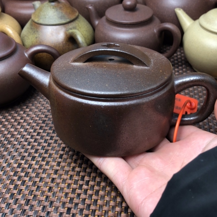 紫砂茶壶大*鱼微瑕半手工