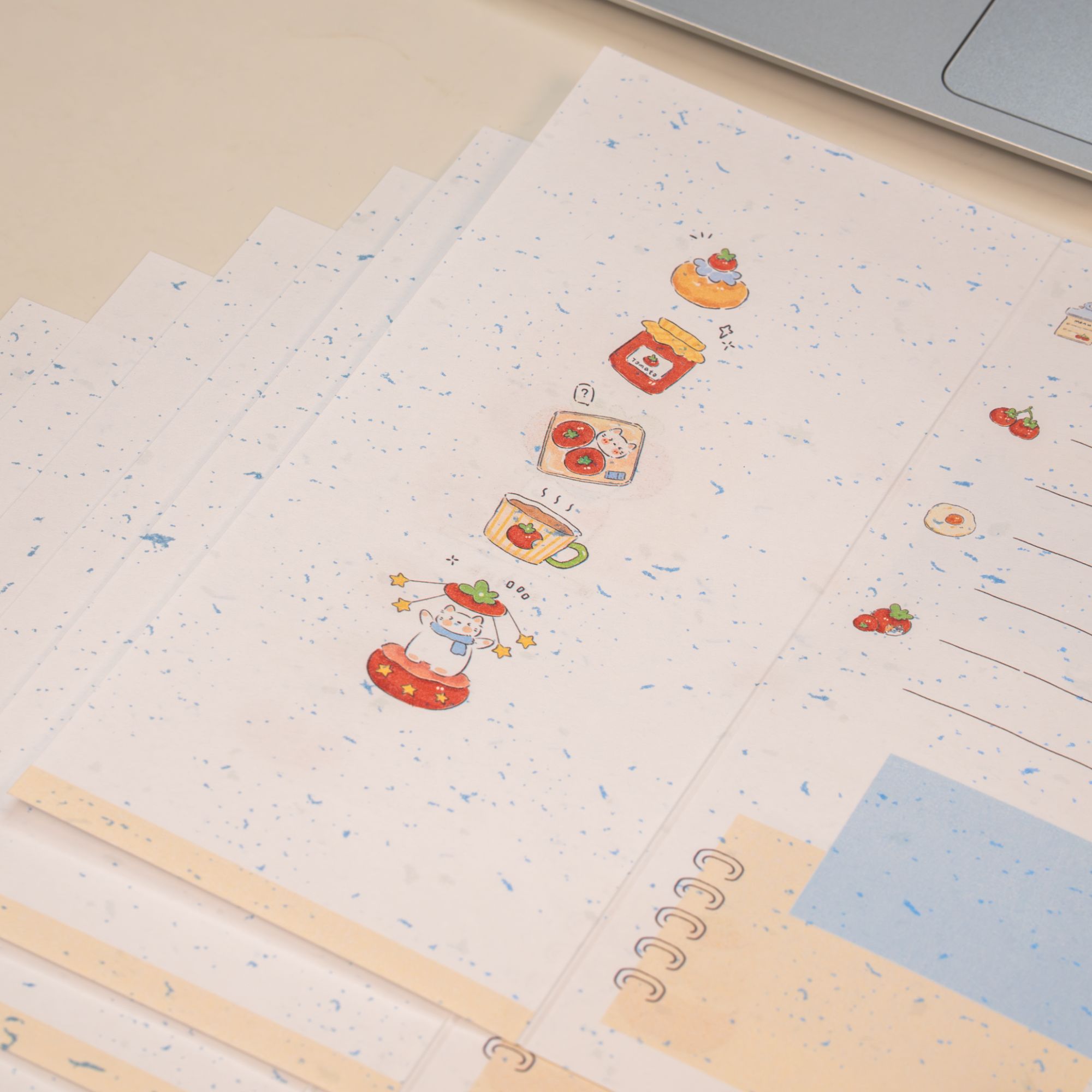 【直播款】【A6p三折叠】合集 活页原创AB面手账素材替换芯