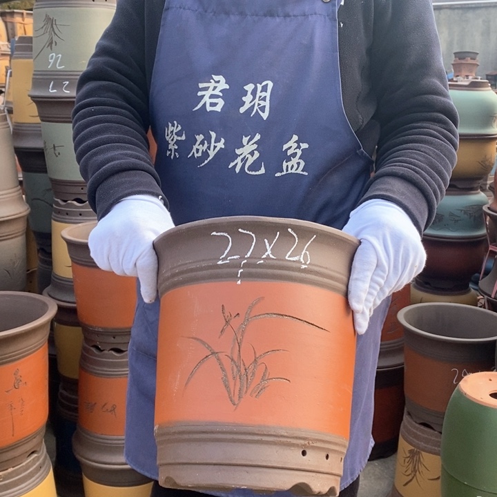 紫砂花盆紫砂花盆盆栽花卉苗木