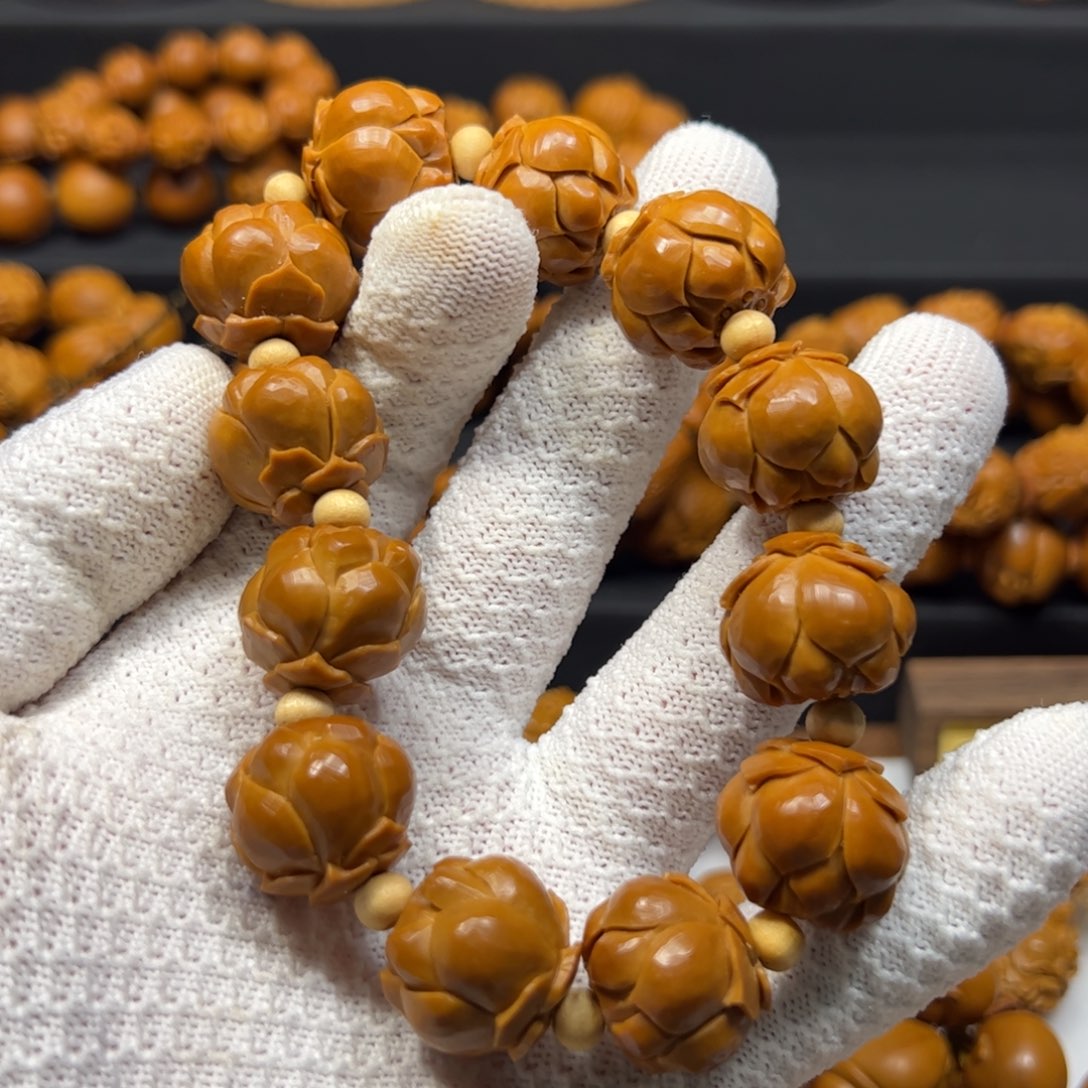 用***7橄榄核手串/手链2.0莲花