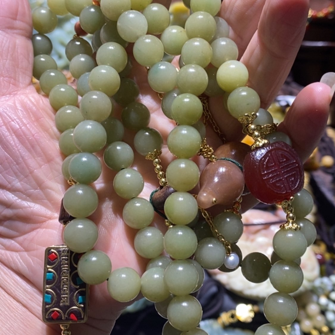 【闪购商品】岫玉毛衣链未镶嵌