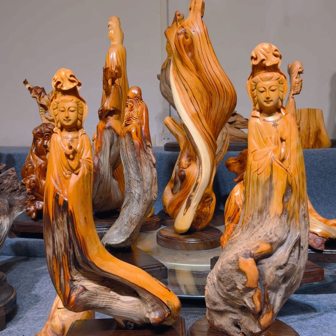 柏木（崖柏）『***』崖柏手把件摆件