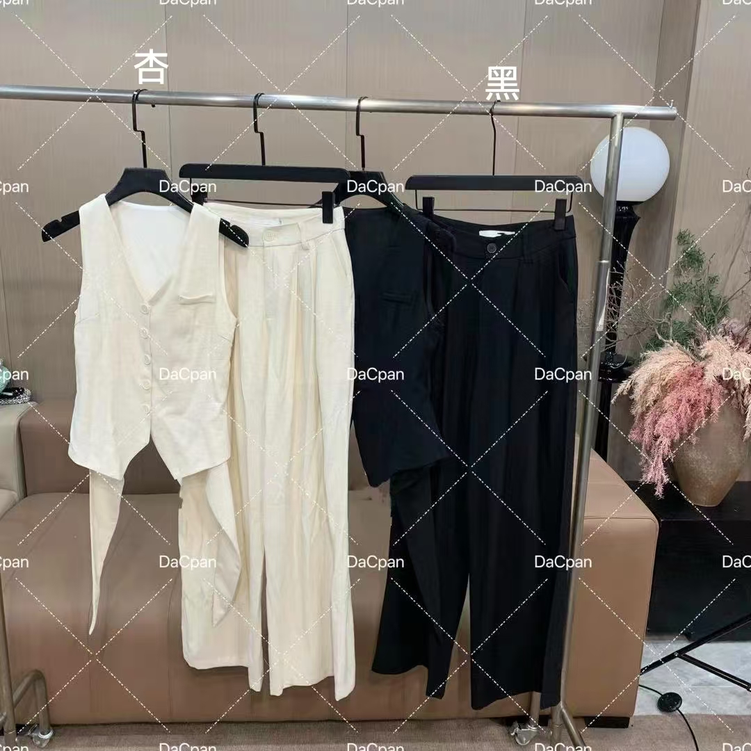 DACPAN-“时尚小钱风”气质露腰套装 上衣+长裤 2025/盼·PP 25109