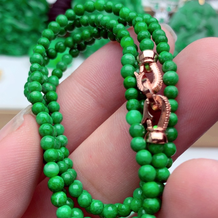 翡翠未镶嵌毛衣链