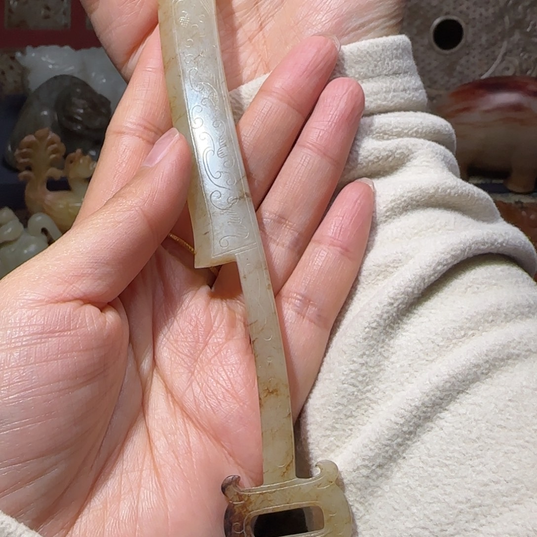 桃***宫和田玉未镶嵌挂件