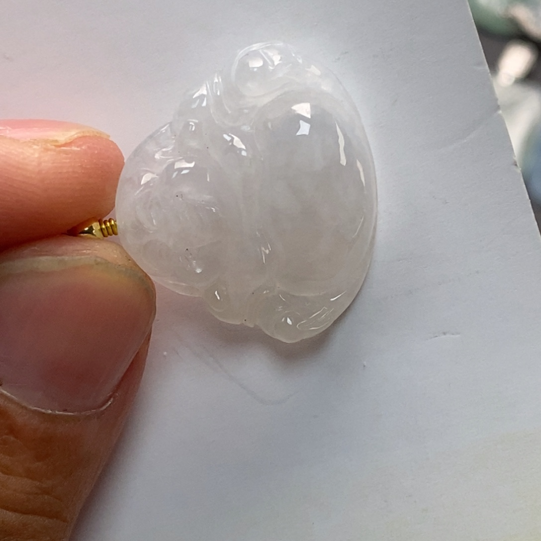 翡翠未镶嵌颈饰天然