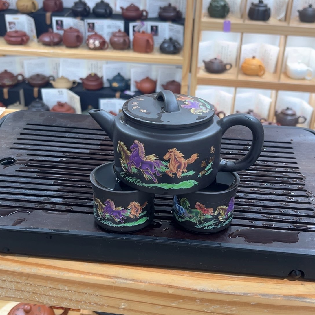 茶壶紫砂紫砂壶一壶2杯