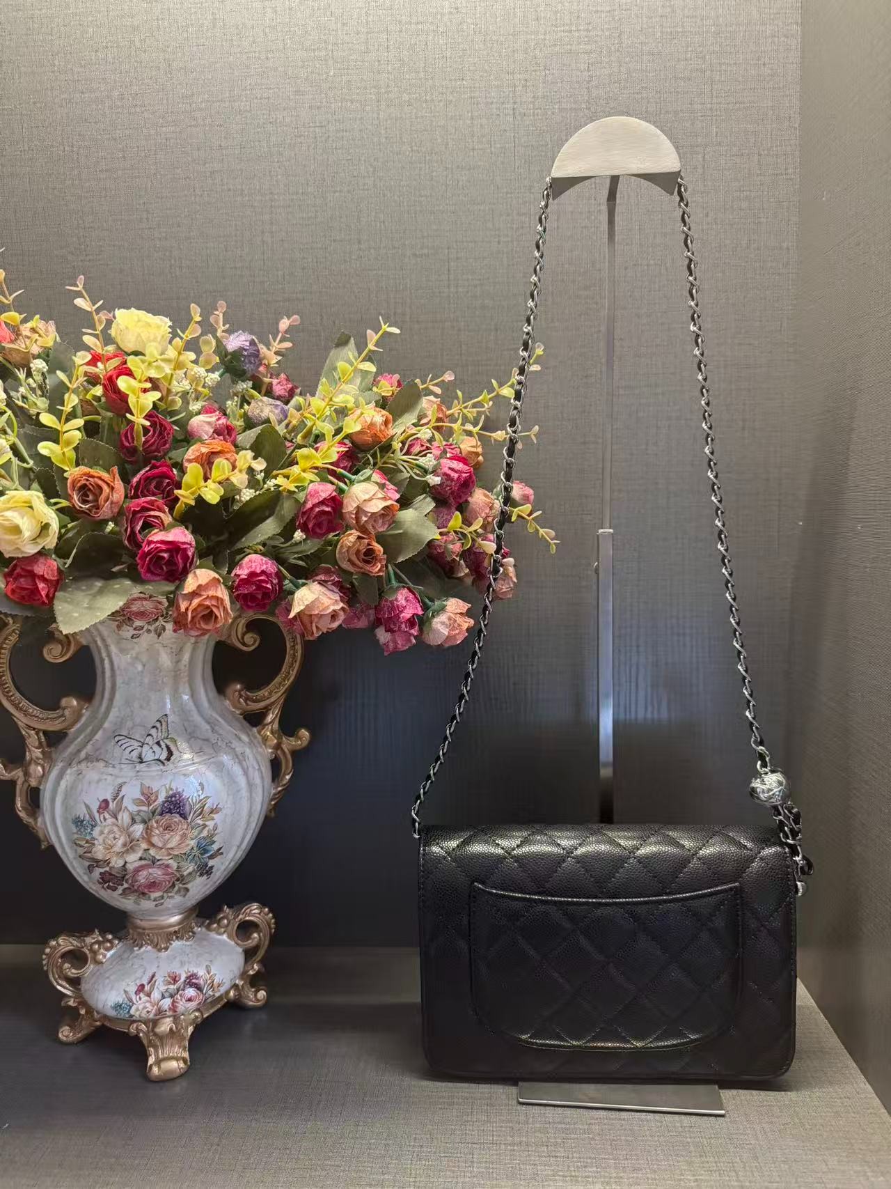 【秋冬款】Le.L高级感斜挎小香风菱格包包 37281