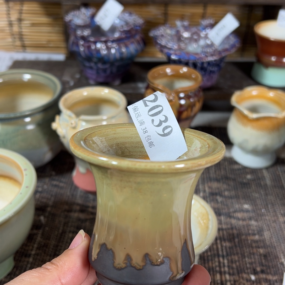 陶瓷景德镇手工花盆