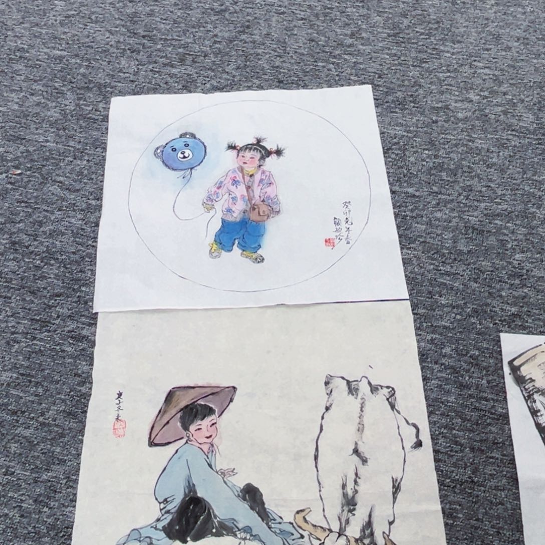 国画35.35绘画作品两张