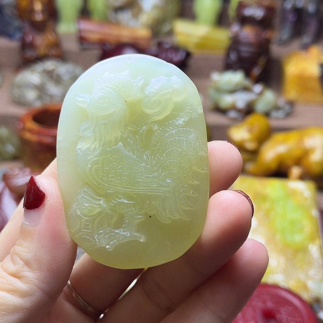 白玉菩提吊坠175。。