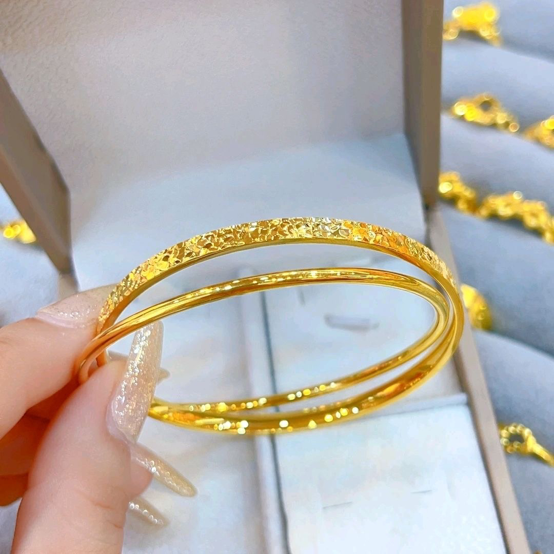 合金手镯 古法传承双重碎冰冰手镯镯子