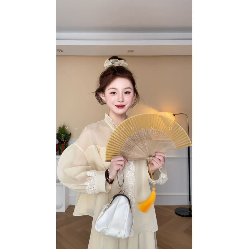 美静 天丝淡色套装XMHY011