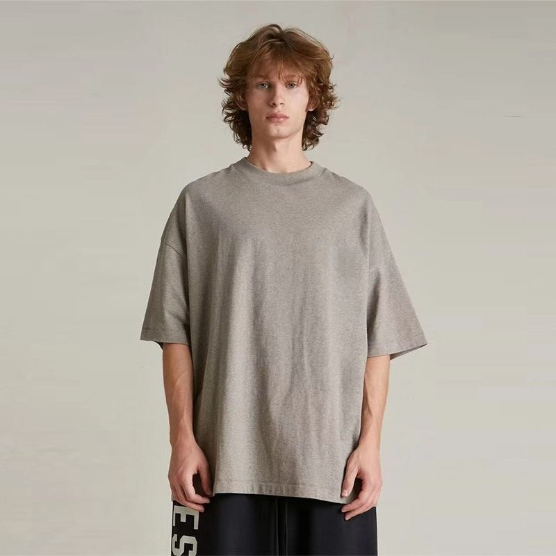 1美式百搭街头男女夏季新款圆领潮牌短袖T恤情侣简约圆领宽松半袖