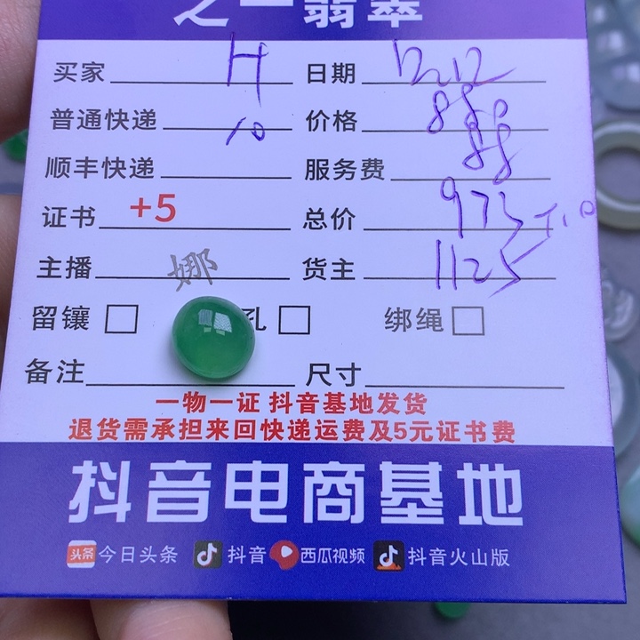 颈饰未镶嵌翡翠H*J