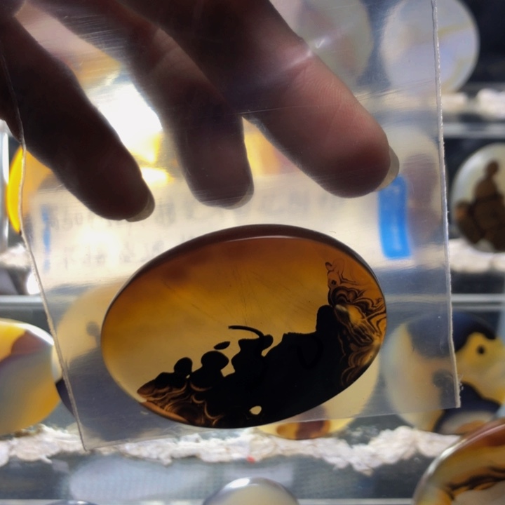 合金玛瑙/玉髓珠宝奇石雪*鹤51