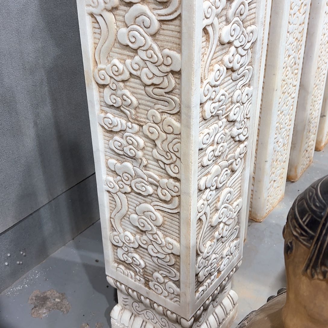 陶瓷汉白玉石柱包邮