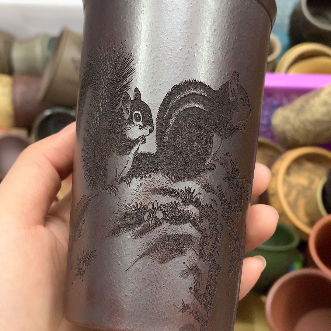 紫砂茶杯宜兴紫砂杯