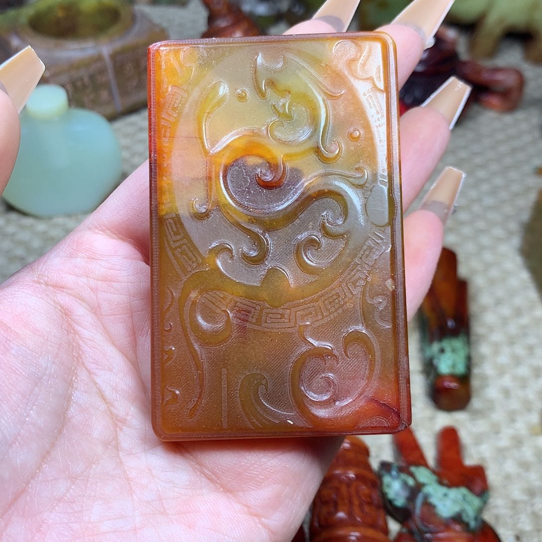 白玉菩提吊坠挂件