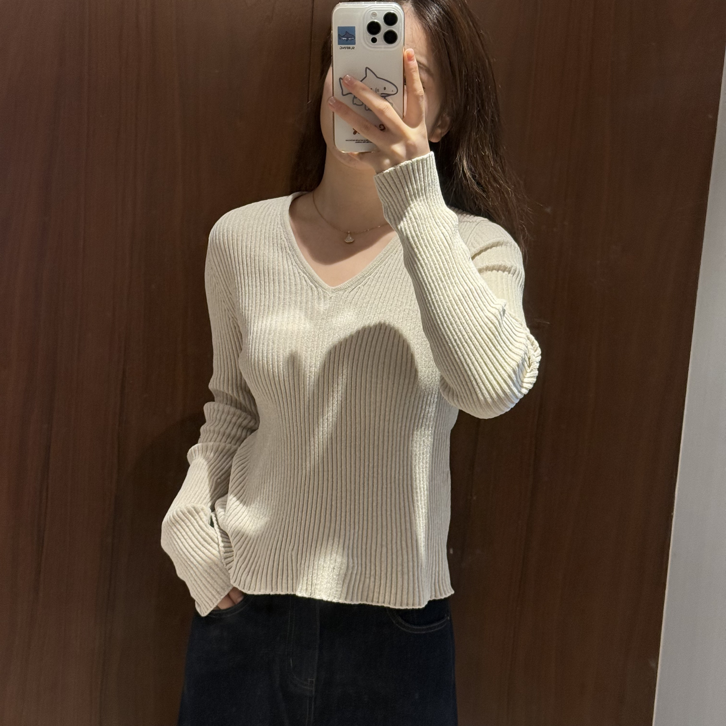 【吴梦菲】慵懒法式·针织修身百搭打底上衣