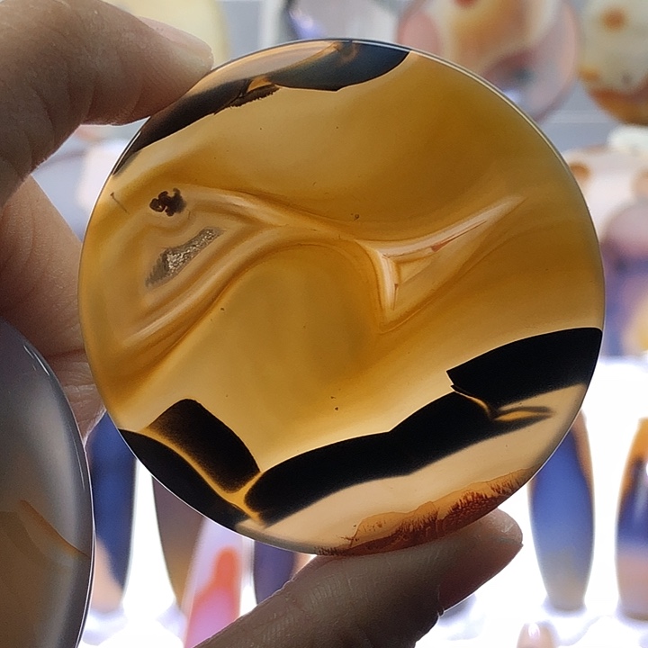 查罗石未镶嵌珠宝半成品20有小洞霞