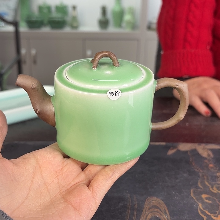 龙泉云间青瓷小米茶器