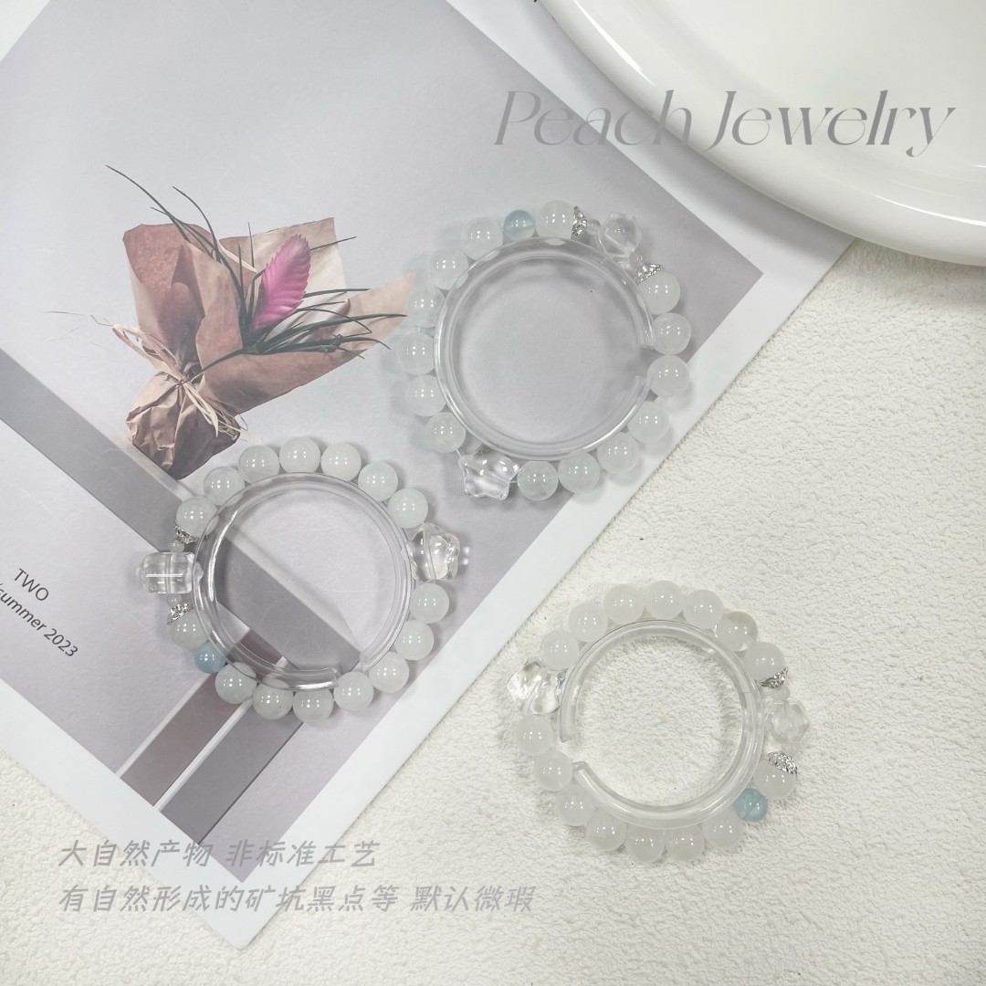 《云朵泡芙》白幽灵星星手链 XK452 多样性发一颜色微差