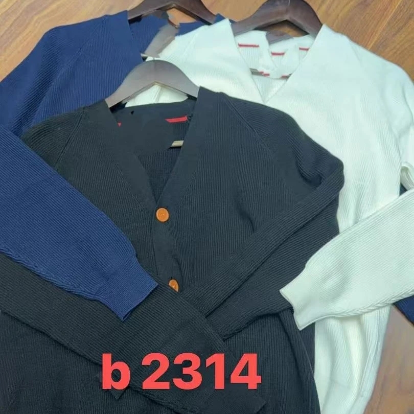 b2314 新款男士时尚百搭开衫纽扣毛衣