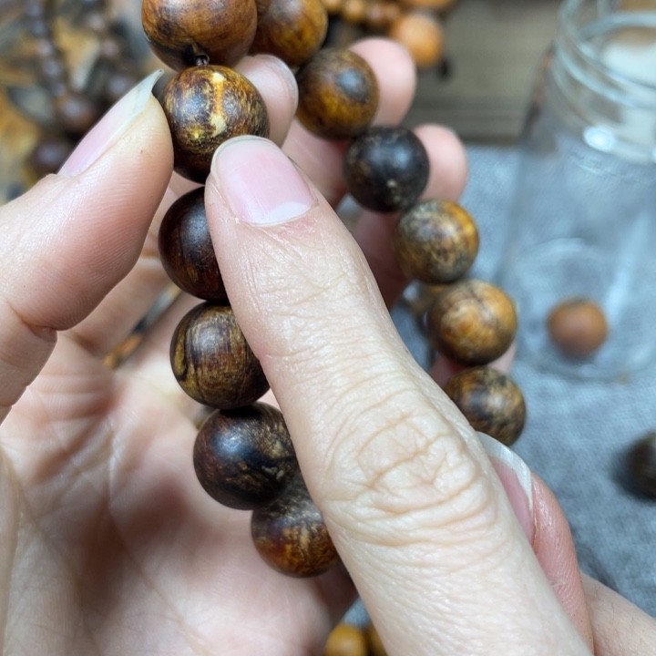 贡木把件手串手串1.5