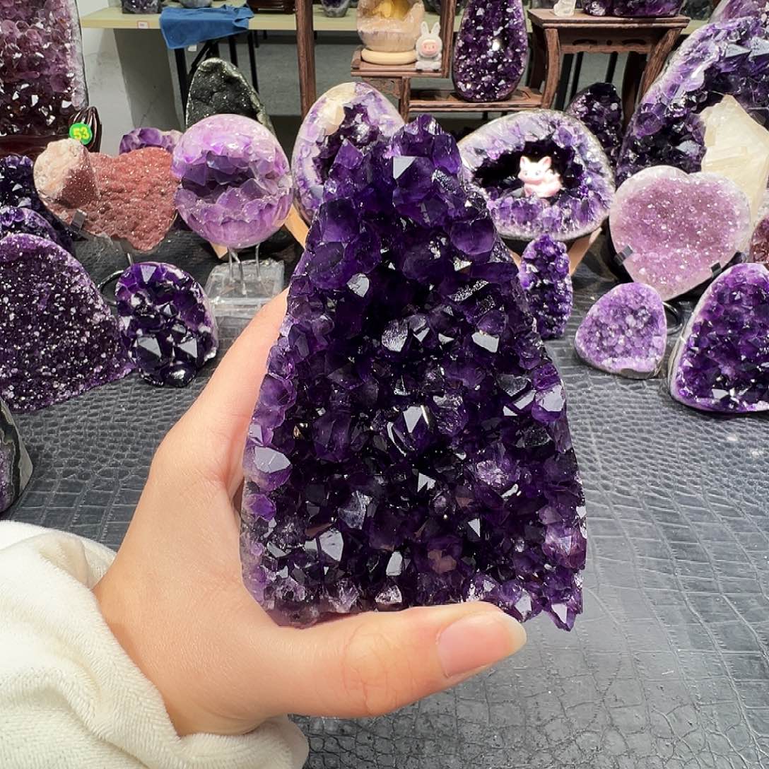 未镶嵌珠宝半成品紫晶