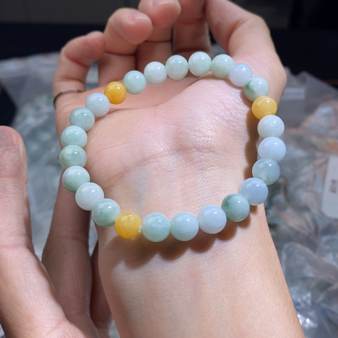 未镶嵌手串翡翠珠链