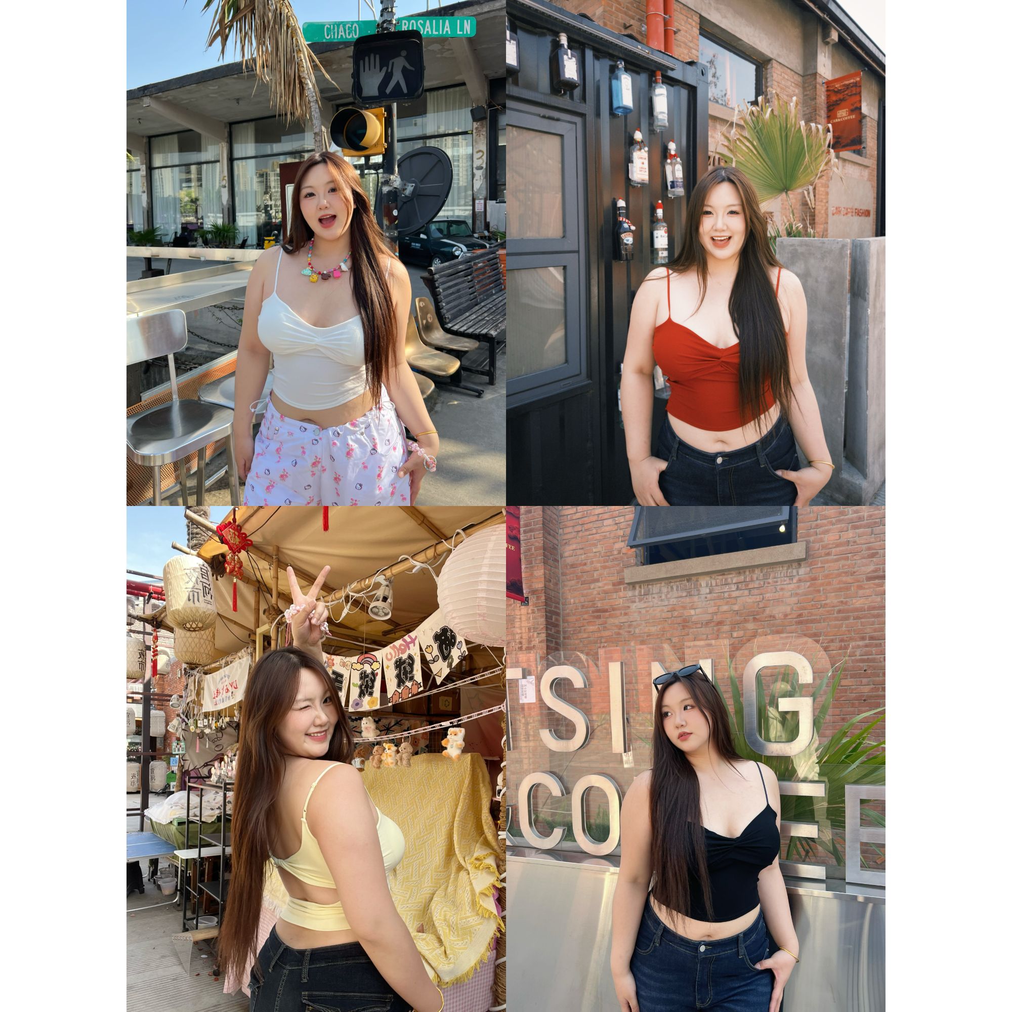 卤蛋公主【蝴蝶结美背】大码胖mm显瘦时尚百搭辣妹露背设计感