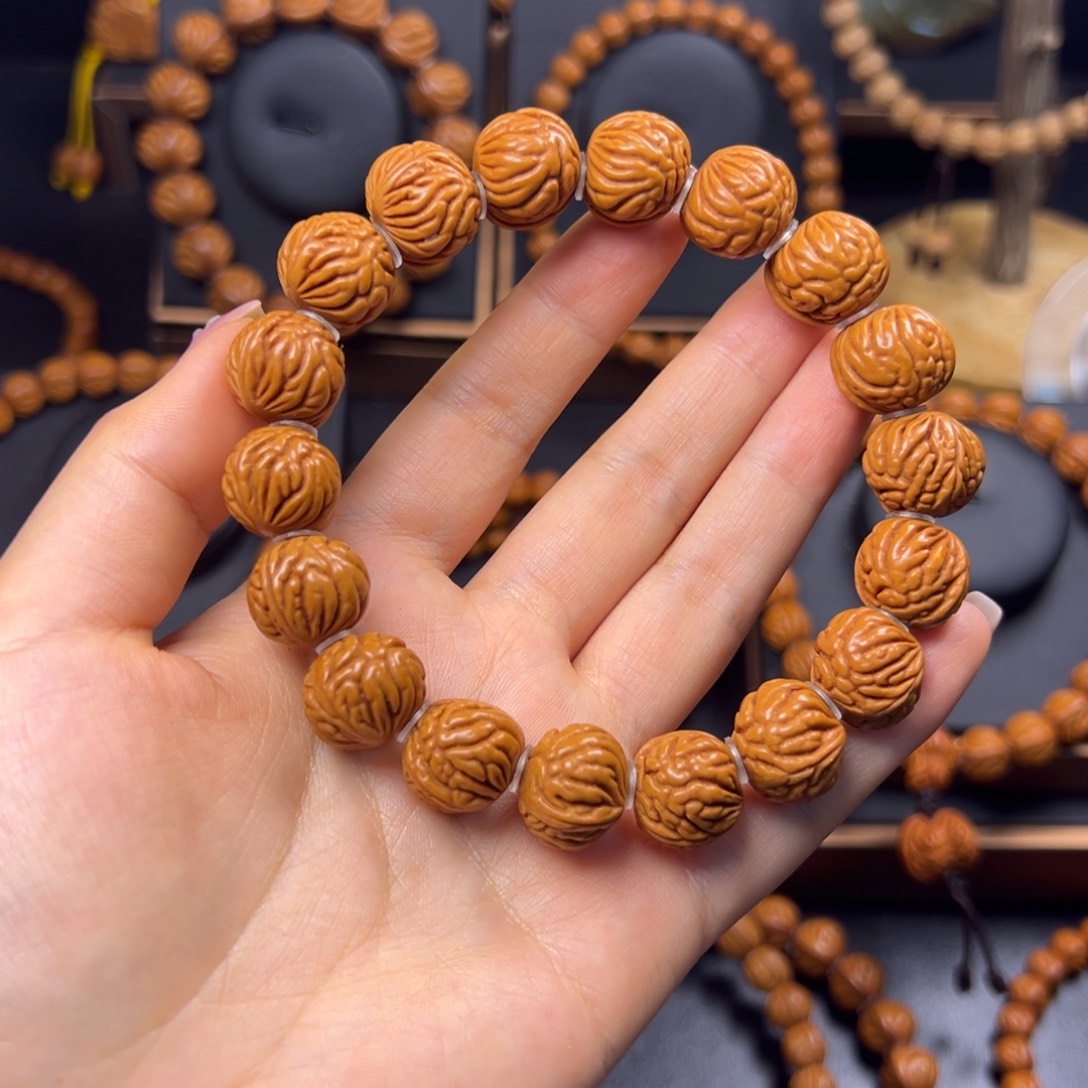 手串桃核野生籽15手串