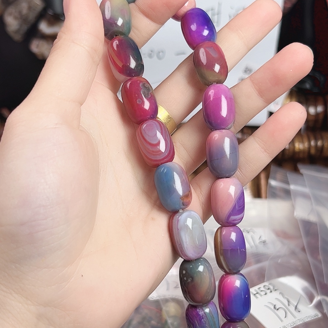 香***李玛瑙/玉髓合金珠宝半成品h597 专拍