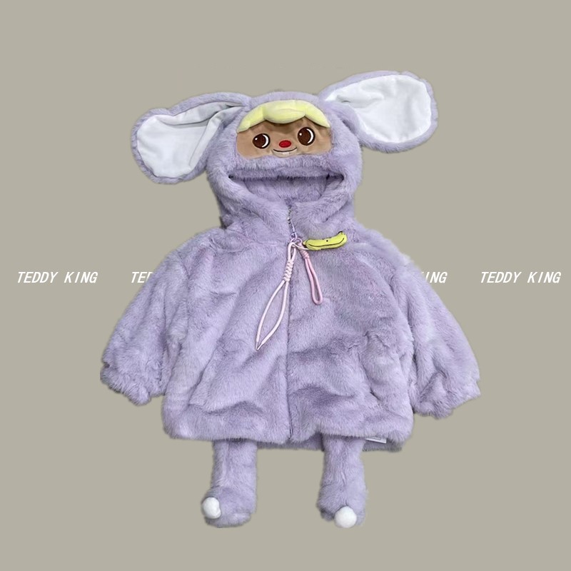 2025新款毛毛外套 中小童  新款毛毛衣TXB25708