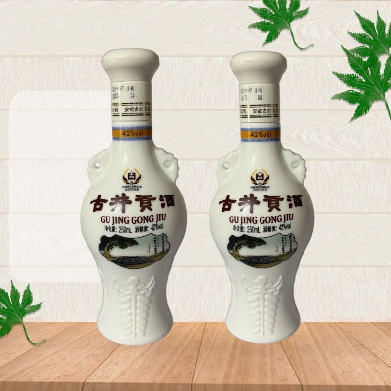 古井贡怀旧版纯粮聚会浓香型白酒 J 42度250ml*2