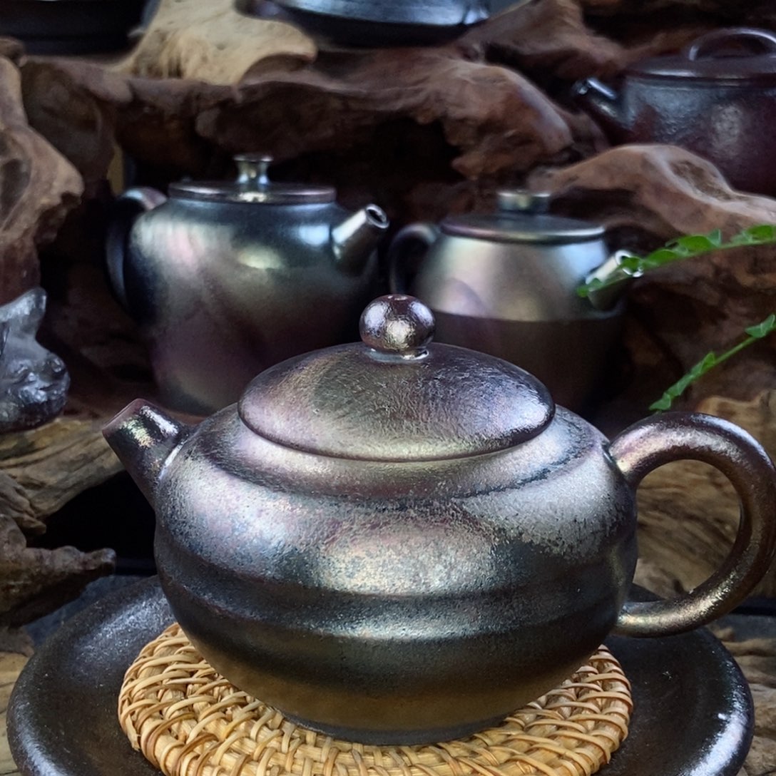 建水紫陶柴烧茶具