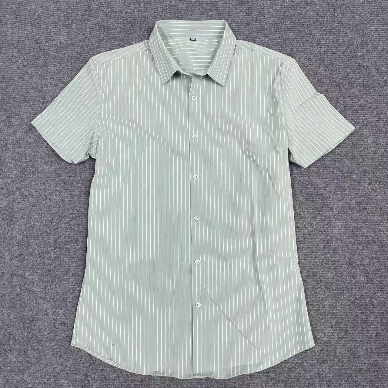 夏季新款男士百搭玛雅条纹翻领短袖POLO衫