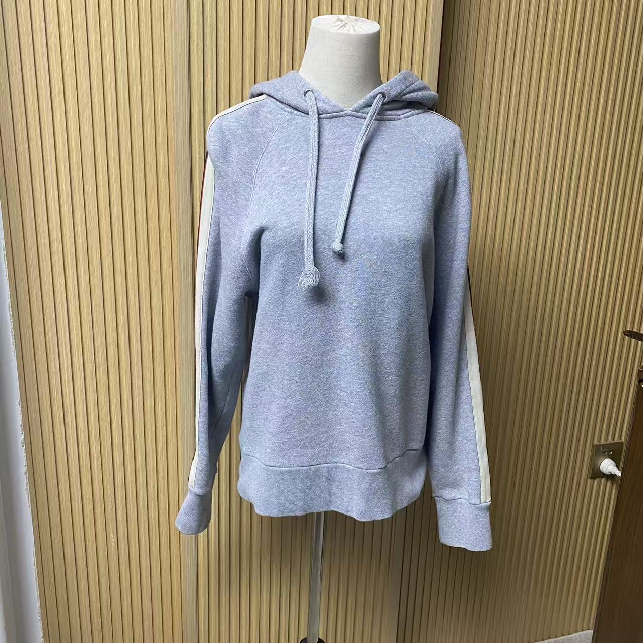 95新 GUCCI/古驰 xs码/灰色连帽卫衣/00860015
