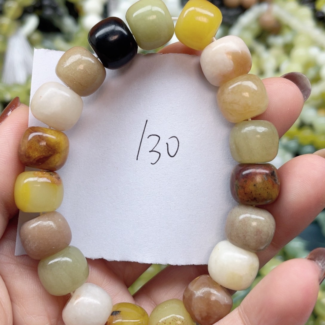 未镶嵌蛇纹石玉手链布*苏