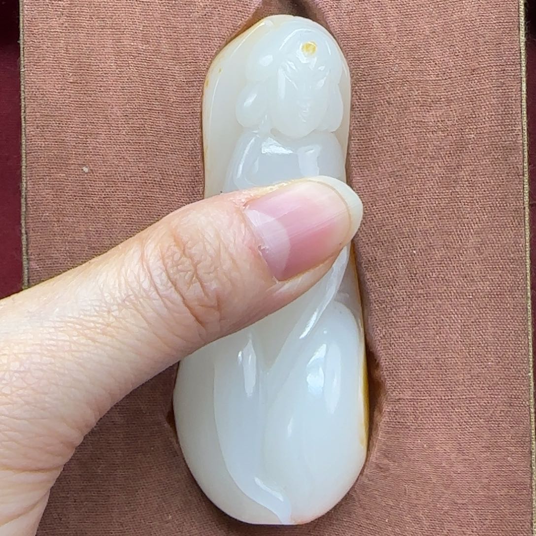 和田玉未镶嵌挂件