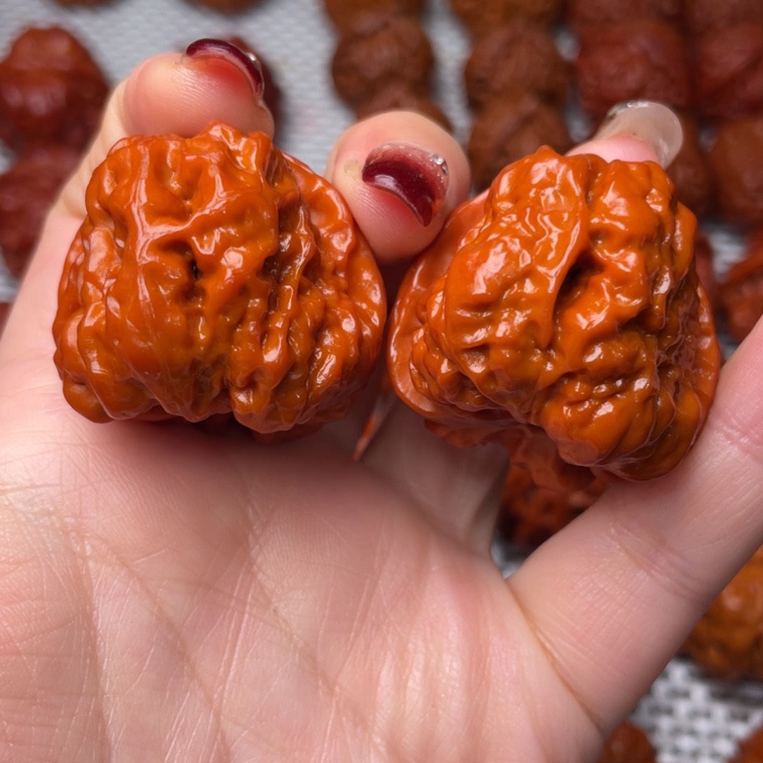 桃核吊坠文玩核桃 手把件 蛤蟆头 36