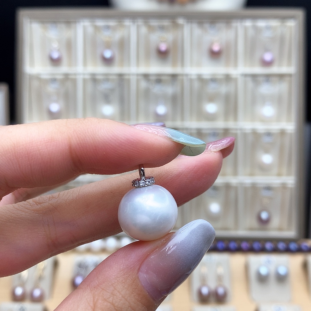 颈饰合金淡水珍珠