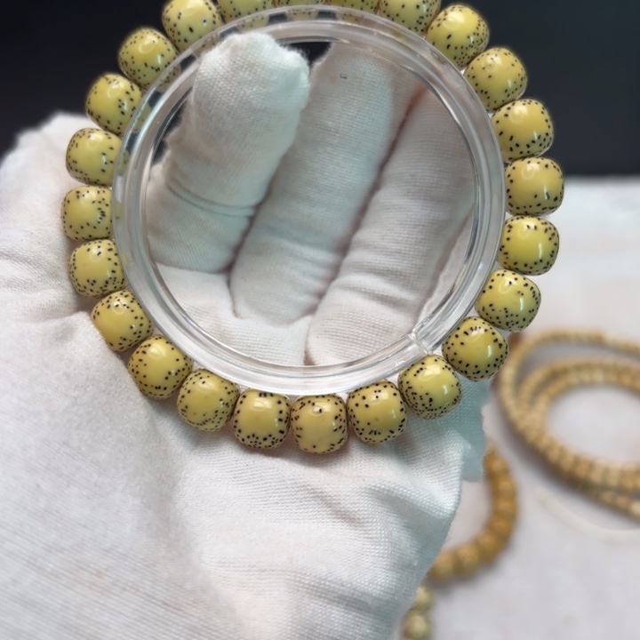 星月菩提吊坠原生态10*9双留白手串