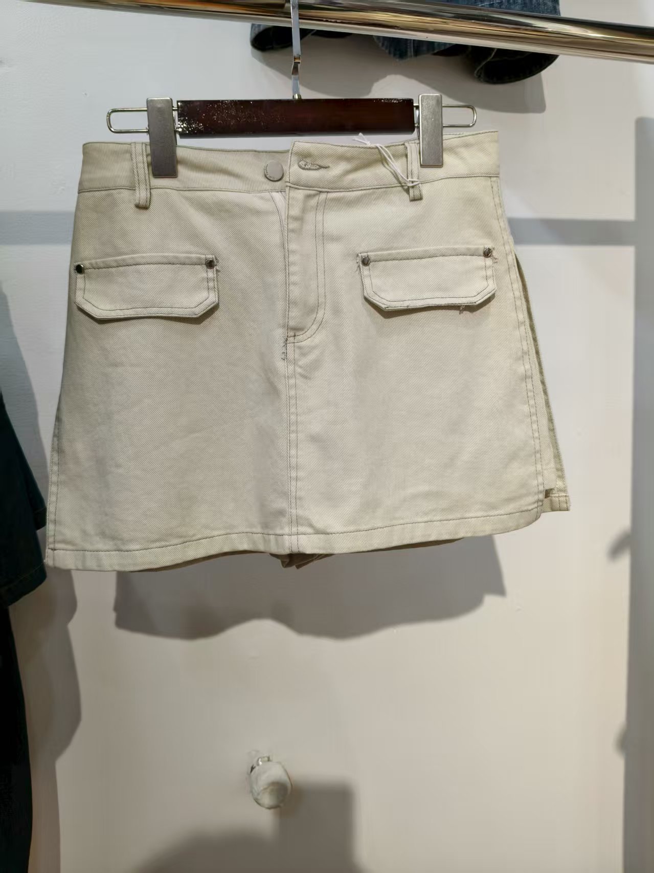 夏季新款百搭a字短裙女高腰显瘦防走光牛仔短裙