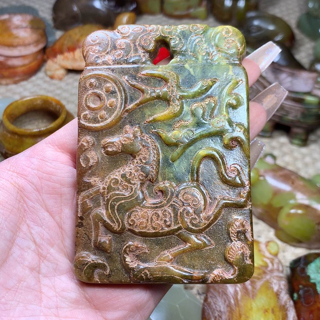 白玉菩提吊坠挂件