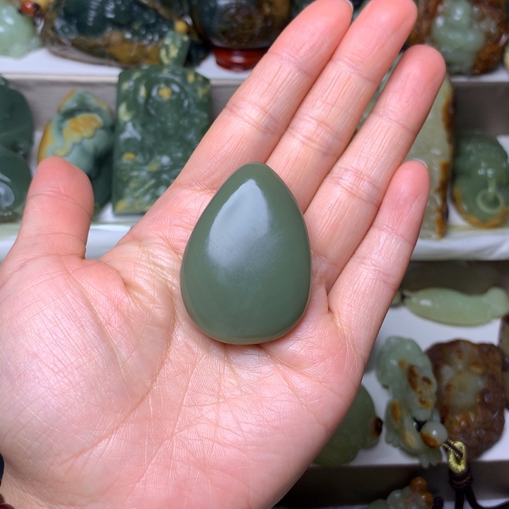 岫岩河磨玉（透闪石质玉）吊坠未镶嵌T*X