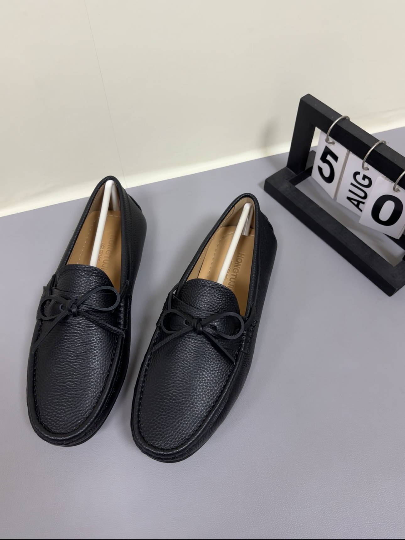 男士豆豆鞋皮鞋乐福鞋一脚蹬懒人鞋真皮头层牛皮男士豆豆鞋防踢