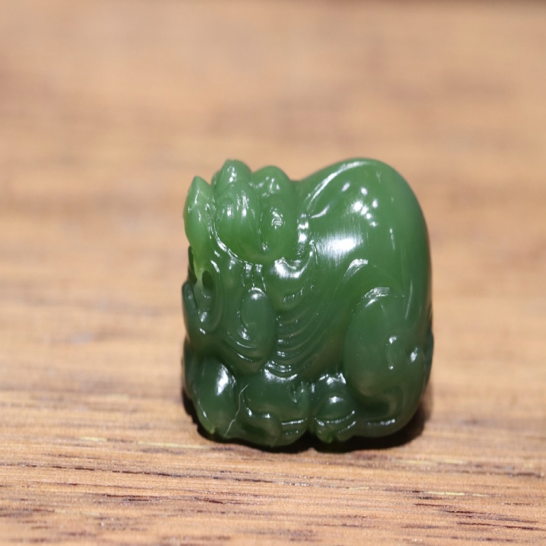 俄碧阳绿母子招财貔貅男款女款挂件