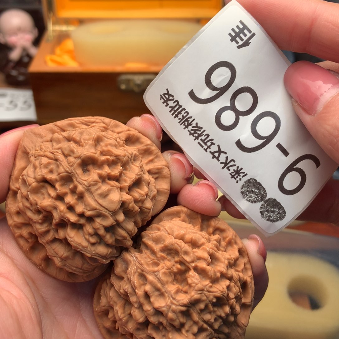 文玩核桃把件50官帽 